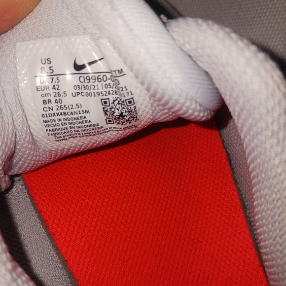 Nike Flex Experience RN 10 Pure Platinum/ lmperial Blue (C19960 010) Men's 8.5 - Picture 7 of 7